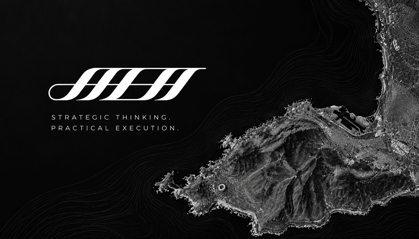 The JJETT logo and the words Strategic Thinking, Practical Execution beside a black-and-white topographic map of the Cape Peninsula.